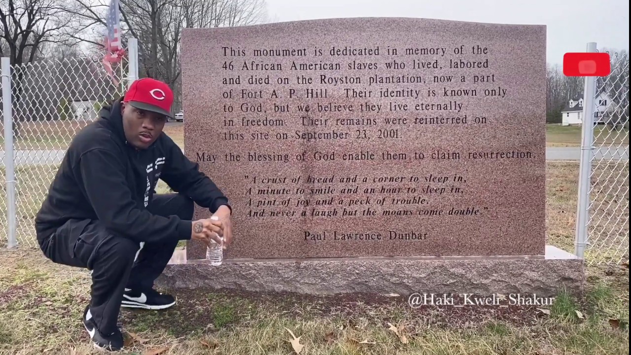 46 Enslaved Africans remains found at Fort A.P. Hill Virginia, African Burial Ground - Haki Shakur