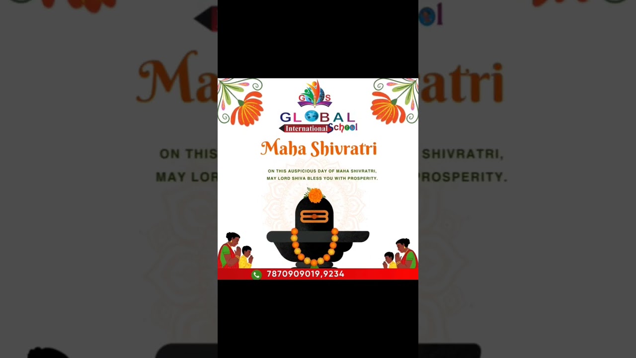 Happy Maha Shivratri🌟🌸🏵️|Global International School 🏫|