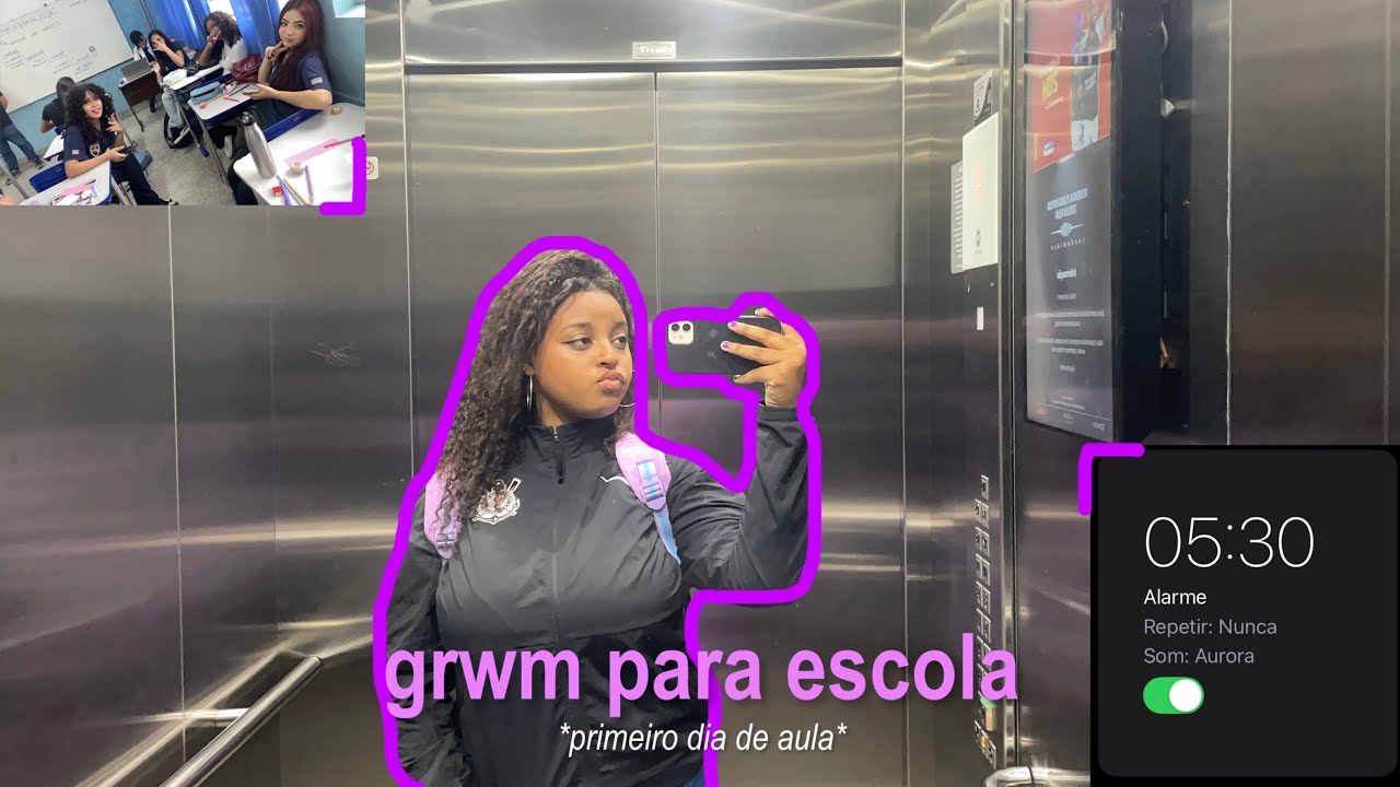 grwm para meu primeiro dia de aula | outfit, makeup e mais 🪷