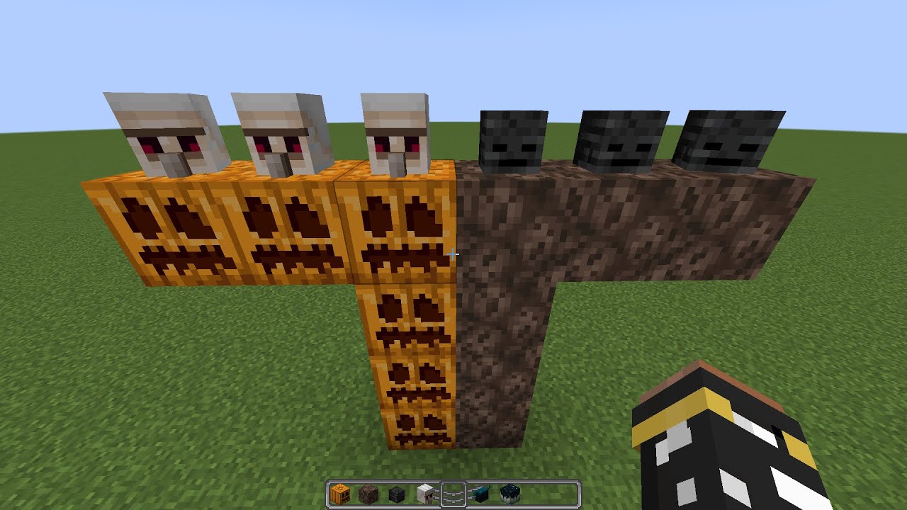 what if you create a Double WitherStorm Golem in MINECRAFT - YouTube