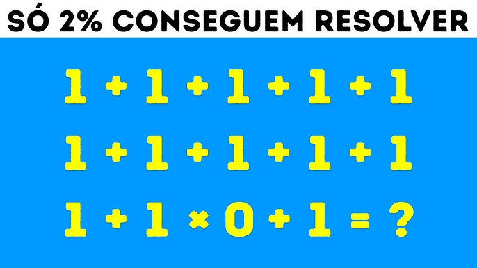 QUIZ DE MATEMÁTICA BÁSICA - TREINE SUA MEMÓRIA E INTELIGÊNCIA - TE DESAFIO  A PERGUNTAS E RESPOSTAS 