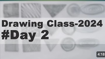 Drawing Class -2024 l Day 2 Drawing Basics for beginners l Drawing series #drawing #beginners