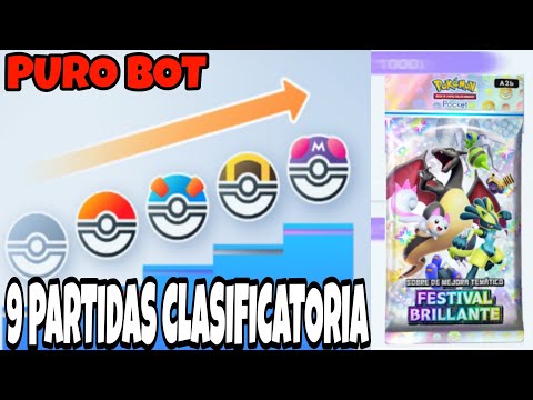 9 PARTIDAS EN CLASIFICATORIA POKEMON TCG POKECT COMO GANAR EN LAS PRIMERAS PARTIDAS