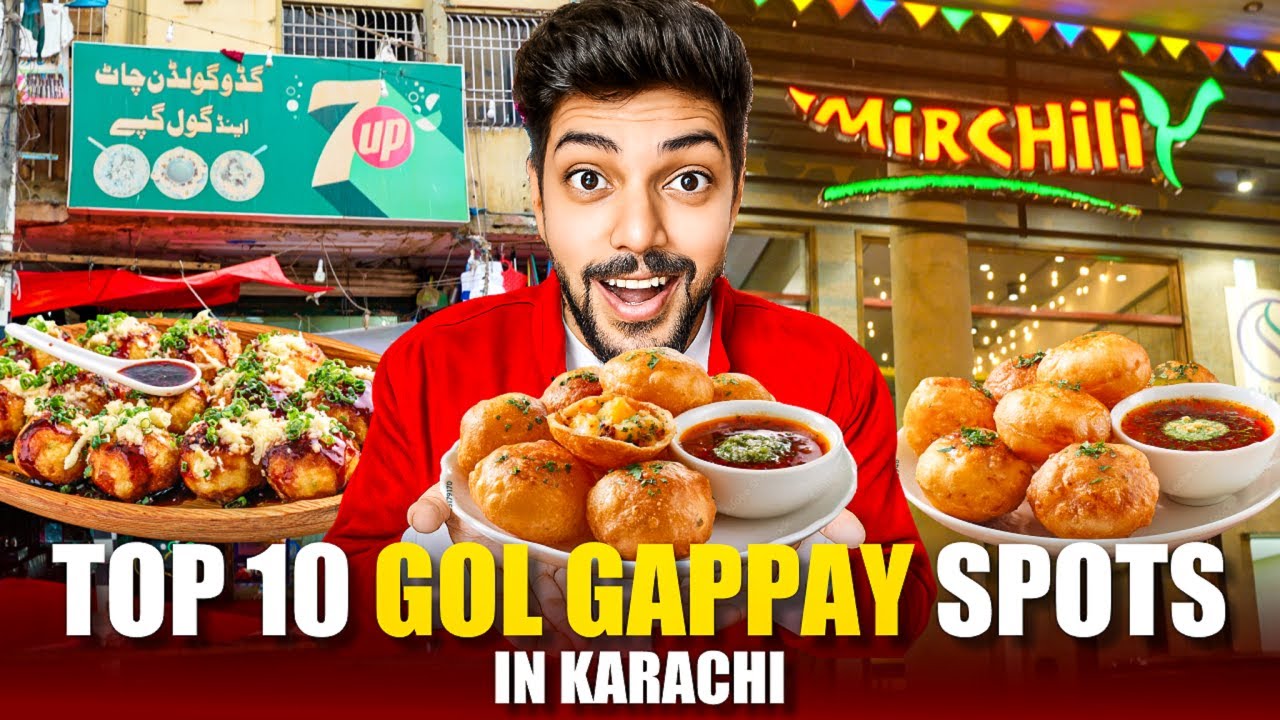 Top 10 Famous Gol Gappay in Karachi | Best Street Food Spots 2025 | You Must Try