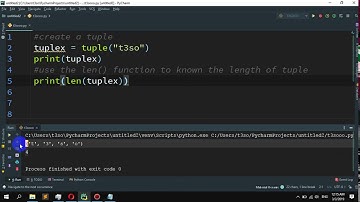 How to find the length of a tuple in Python