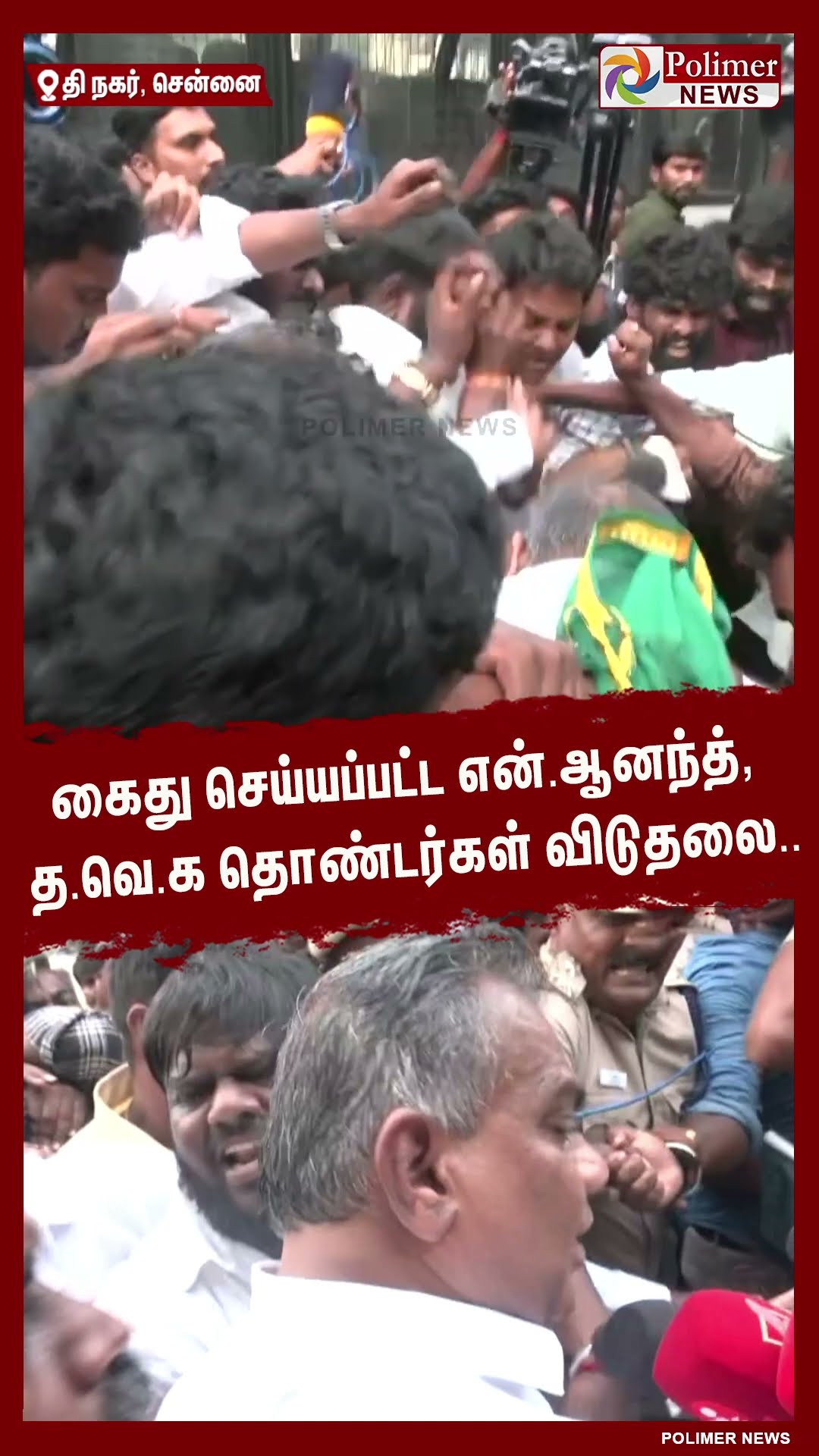 கைது செய்யப்பட்ட என்.ஆனந்த், த.வெ.க தொண்டர்கள் விடுதலை.. #shorts | #tvk | #vijay
