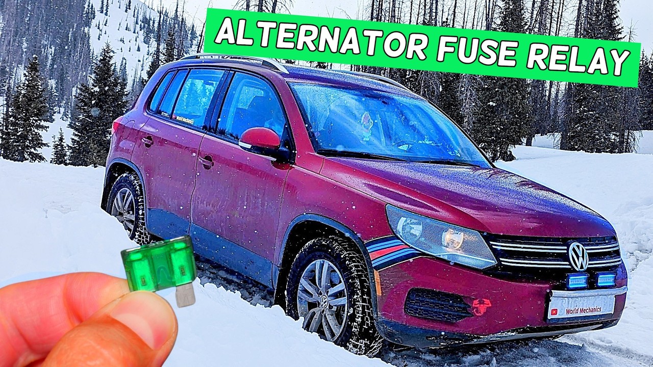 VW TIGUAN Alternator Generator Fuse Relay Location Replacement