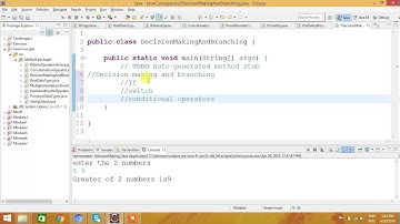 Decision making and branching in Java(Hindi/urdu)