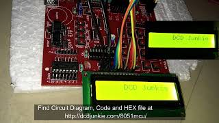 16x2 LCD Text Rotate infinitely connected to 8051