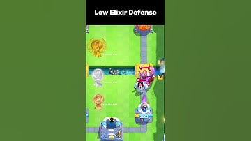 The Lowest Elixir Card Defense 💀#clashroyale #shorts #gaming #supercell