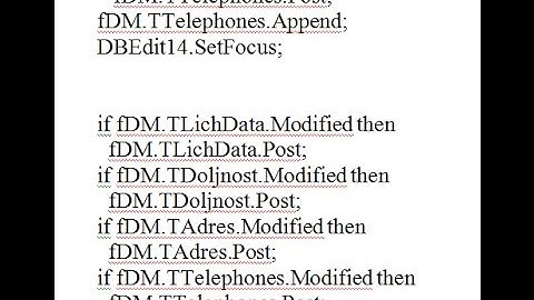 (Создание БД) 6. Редактирование программного кода в форме ввода данных в БД