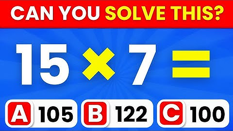 Can You Pass This Math Quiz? ✖️🧠 Easy to Impossible Levels (Only Geniuses Get All Correct!)