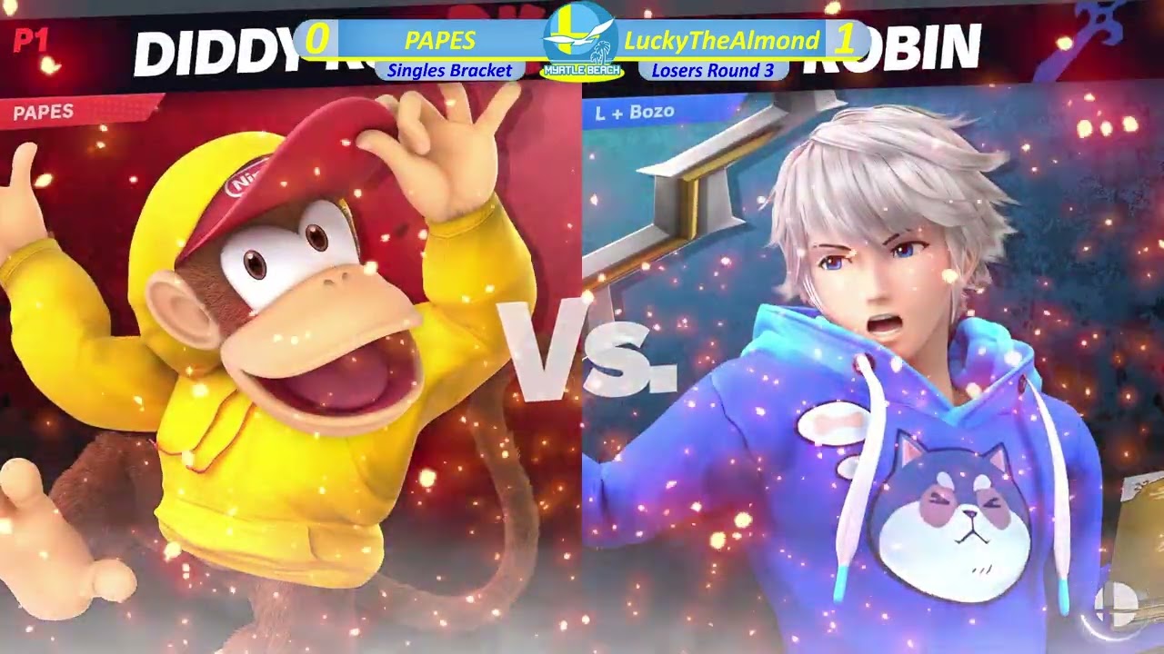 SocaSmash 160 Ultimate Singles: LuckyTheAlmond (Robin) vs PAPES (Diddy Kong) Losers Round 3