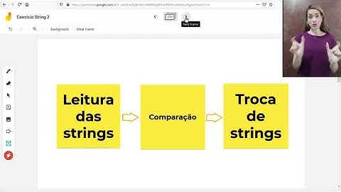 Resolução exercício de Strings 2 - com LIBRAS