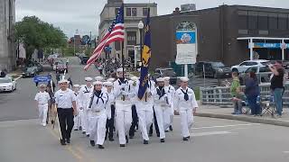 Lockport New York Sea Cadets Memorial Day Parade 2026, Crossing Erie Canal Bridge.  "Leeroy Jenkins"
