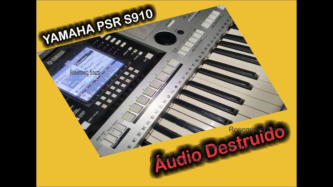 Teclado Yamaha Psr S910 Com Áudio Destruído