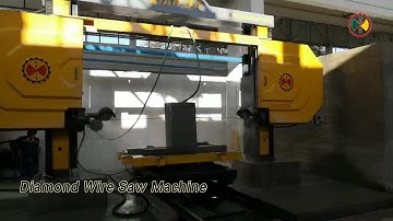 Stone Cutting Diamond Wire Saw Machine 5 Axis For Granite / Marble Slab
