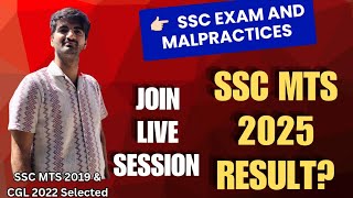 SSC MTS 2025 Result Soon? Join live doubt clearing Session for all your queries regarding SSC Exams
