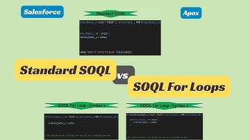 Standard SOQL vs SOQL For Loop in Apex | When & Why to Use Each #Salesforce #Apex