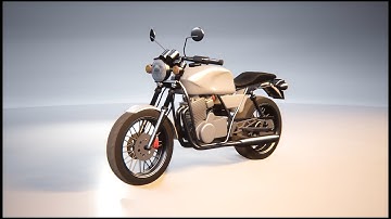 Classic Standard Motorcycle 3D model test at Unreal Engine 5 (#1)