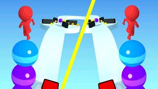 🟢 🟡 Stack Rider Vs Stack Rider  | Gameplay Android ios | Android Gameplay Video screenshot 4