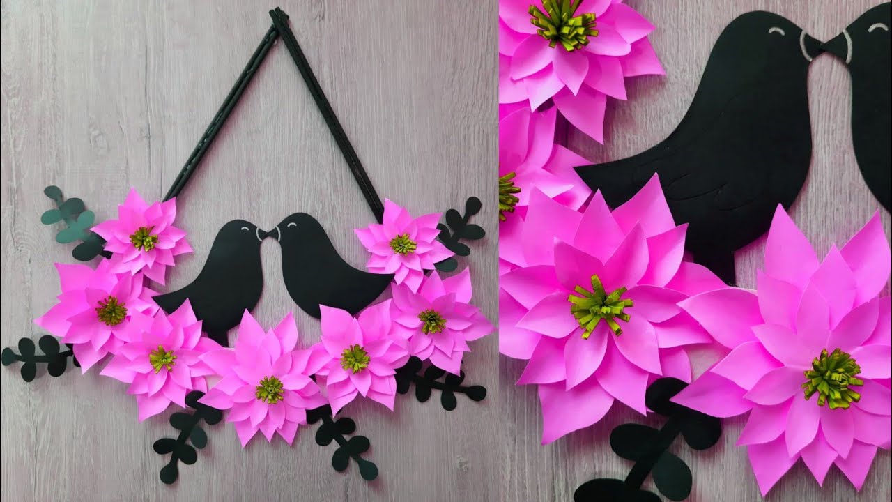 Подвеска на стену из бумаги своими руками - идея домашнего декора