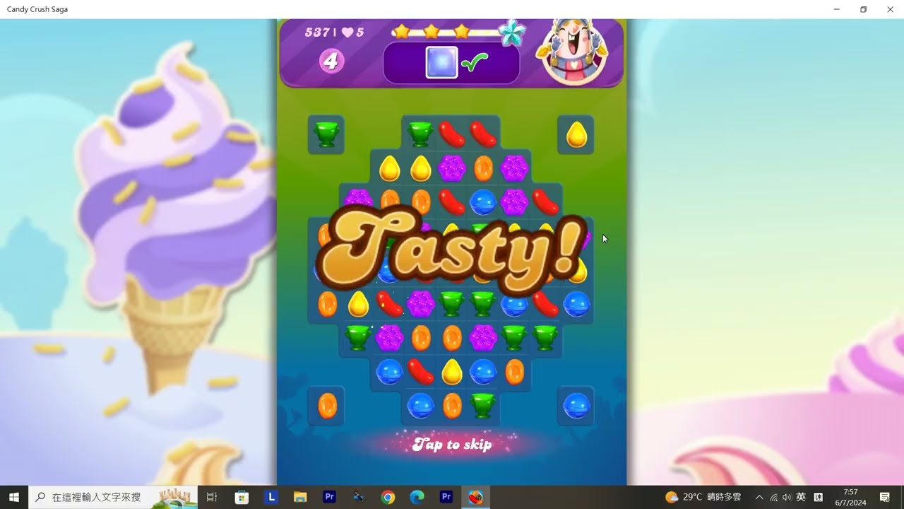Candy Crush Saga Gameplay (Level 537) | Rocky's Studio