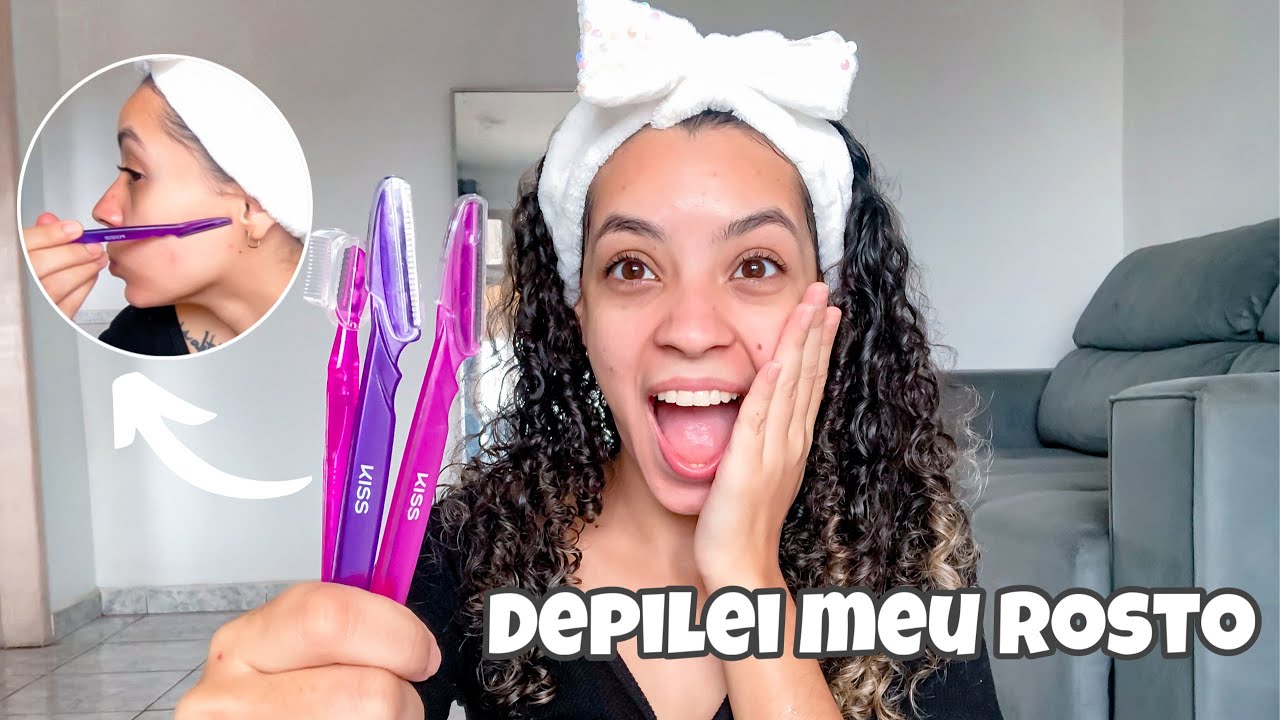 COMO DEPILAR O ROSTO COM LÂMINA? - YouTube
