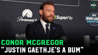 Conor McGregor to Justin Gaethje: “Less Of The Disrespect You F**king Bum”