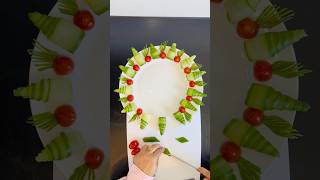 Salad Plate Decoration Idea #viralshort #cuttingart #art #craft #shorts #salad
