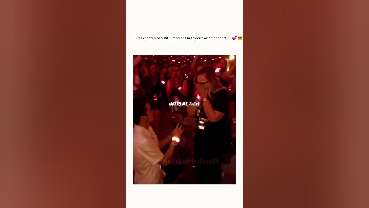 Cutest proposal at Taylor Swift's concert ✨🤌💞 #taylorswift