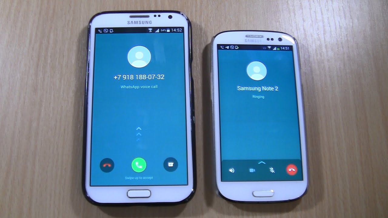 WhatsApp Incoming & Outgoing call at the Same Time Samsung Galaxy Note ...