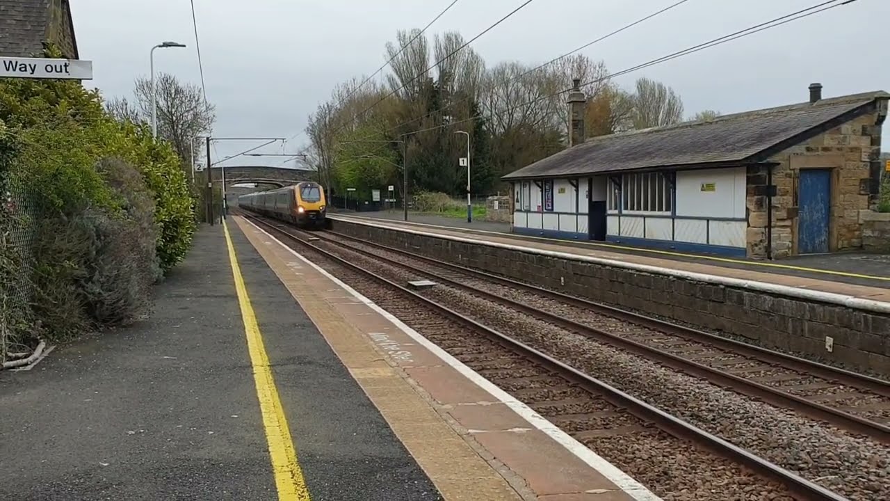 Legendary Voyager driver at Acklington Station April 29th 2023