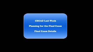 Mr. Arnold's eLearning CHC2D Final Exam - Last Week 2020