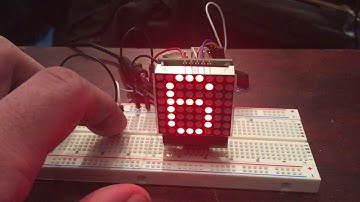 Simple LED Matrix Countdown using UNO R3