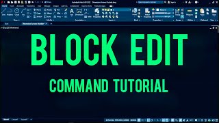 AutoCAD Block Edit Command Tutorial For Beginners