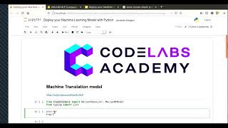 Deploy you Machine Learning model with Python