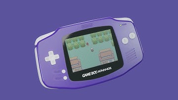 Game Boy Advance CG Render
