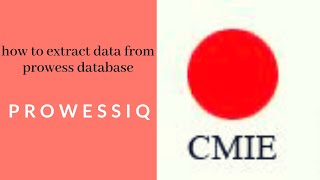Extract data from PROWESS Database