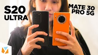 Samsung Galaxy S20 Ultra VS Huawei Mate 30 Pro 5G Comparison Review