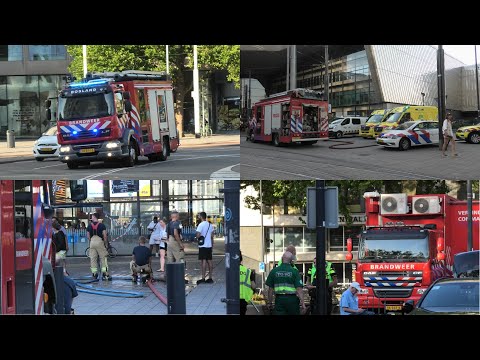 [Grip 1!] Grote inzet hulpdiensten tijdens tunnelstoring op een gloeiendheet Rotterdam Centraal