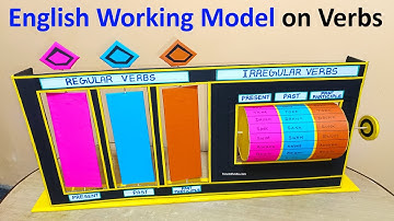 English working model on regular verb and irregular verbs - new creative design | howtofunda