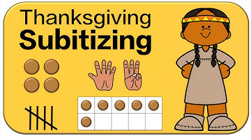 Thanksgiving Subitizing: 10 Frames, Tallies, Fingers, Dots Math Game