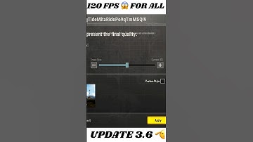 UPDATE 3.6 🤘120 FPS FOR ALL DEVICE 🫡 #shorts #bgmi #bgminewupdate #bgmi120fps #120fps #viral