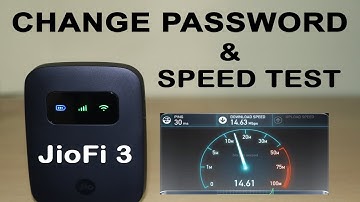 JioFi 3 Speed TEST | How To Change SSID & Password | Jiofi.local.html Settings Explained