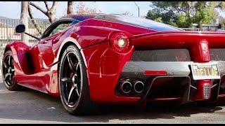 The Ferrari  LaFerrari Starts and Hard Acceleration