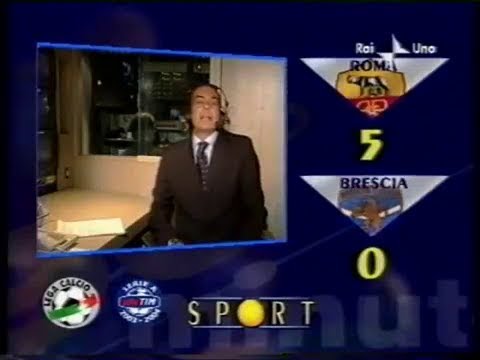 2003-04 (2a - 14-09-2003) Roma-Brescia 5-0 [Montella,Chivu,Totti,Totti,Carew(R)] Servizio 90°Rai1