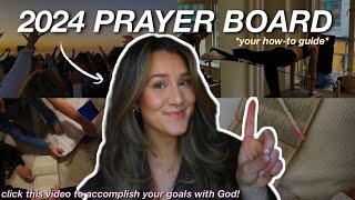 HOW TO MAKE A PRAYER BOARD FOR 2024: how to make 2024 goals with God