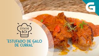 Estufado de galo de curral