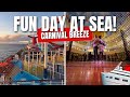 FUN DAY AT SEA! | Food, Entertainment, Formal Night + More! | Carnival Breeze Cruise 2023